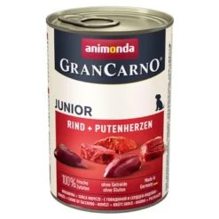 Sparpaket Animonda GranCarno Original 12 X 400 G -Günstiges Futter Leine Geschäft 51195 pla animonda grancarno junior rinduputenherzen 400g 6 2