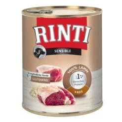 Sparpaket: RINTI Sensible 12 X 800 G -Günstiges Futter Leine Geschäft 51244 pla rinti lammreis 800g 5 2
