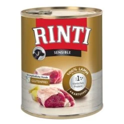 Sparpaket RINTI Sensible 24 X 800g -Günstiges Futter Leine Geschäft 51245 pla rinti lammkartoffel 800g 9 1