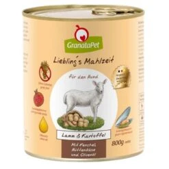 GranataPet Liebling's Mahlzeit Mixpaket 6 X 800 G 21 GranataPet Liebling's Mahlzeit Mixpaket 6 X 800 G -Günstiges Futter Leine Geschäft 64543 pla granatapet lamm kartoffel 800g 7