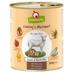 GranataPet Liebling's Mahlzeit 6 X 800 G -Günstiges Futter Leine Geschäft 64543 pla granatapet liebling smahlzeit hund lammkartoffel 800g 6 1