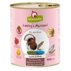 GranataPet Liebling's Mahlzeit Mixpaket 6 X 800 G 23 GranataPet Liebling's Mahlzeit Mixpaket 6 X 800 G -Günstiges Futter Leine Geschäft 64605 pla granatapet lachs pute 800g 5