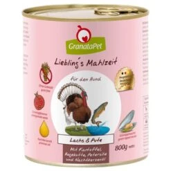 GranataPet Liebling's Mahlzeit 6 X 800 G -Günstiges Futter Leine Geschäft 64605 pla granatapet liebling smahlzeit hund lachspute 800g 8 1