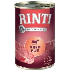 RINTI Singlefleisch 6 X 400 G -Günstiges Futter Leine Geschäft 65033 pla rintisingle rindpur 6