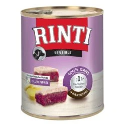 Sparpaket: RINTI Sensible 12 X 800 G -Günstiges Futter Leine Geschäft 65460 pla rinti ganskartoffel 800g 8 1