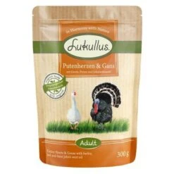 Lukullus Frischebeutel Regional 6 X 300 G -Günstiges Futter Leine Geschäft 68113 lukullus putenherzen gans 300 g 6 5