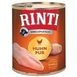 Sparpaket: RINTI Singlefleisch 12 X 800 G -Günstiges Futter Leine Geschäft 69069 pla rintisingle huhnpur 0