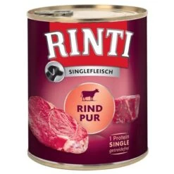 RINTI Singlefleisch 6 X 800 G -Günstiges Futter Leine Geschäft 69117 pla rintisingle rindpur 4