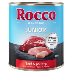 Rocco Junior 6 X 800 G 9 Rocco Junior 6 X 800 G -Günstiges Futter Leine Geschäft 69194 pla rocco junior rind hs 01 5