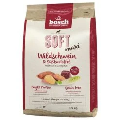 Bosch Soft Sparpaket -Günstiges Futter Leine Geschäft 74286 pla bosch maxi wildschwein sue kartoffel 6