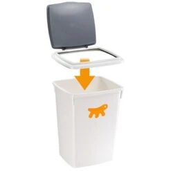 Ferplast Feedy Futtertonne 15 Kg Oder 5 Kg -Günstiges Futter Leine Geschäft 76319 feedy zooplus 39 montaggio fp 3268 2017 09 27 5