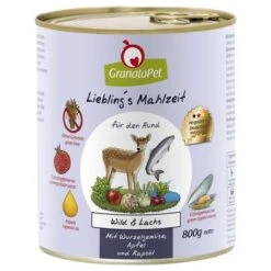 Sparpaket GranataPet Liebling's Mahlzeit 24 X 800 G -Günstiges Futter Leine Geschäft 78045 pla granatapet lieblingsmahlzeit wildlachs 6x800g 8