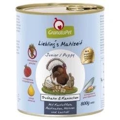 Sparpaket GranataPet Liebling's Mahlzeit 24 X 800 G -Günstiges Futter Leine Geschäft 78129 pla granatapet lieblingsmahlzeit truthahnkaninchen 6x800g 8