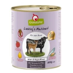 GranataPet Liebling's Mahlzeit 6 X 800 G -Günstiges Futter Leine Geschäft 89123 pla granatapet lieblings mahlzeit 800g wild angus 5 2