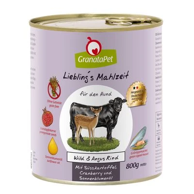 GranataPet Liebling's Mahlzeit Mixpaket 6 X 800 G 3 GranataPet Liebling's Mahlzeit Mixpaket 6 X 800 G