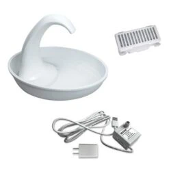 Pioneer Pet Swan Fountain -Günstiges Futter Leine Geschäft 95996 pla pioneer pet plastik trinkbrunnen swan hs 06 2