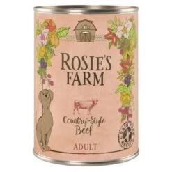 Rosie's Farm Adult 6 X 400 G 19 Rosie's Farm Adult 6 X 400 G -Günstiges Futter Leine Geschäft 96198 pla rosie sfarm adult beef 400g 6