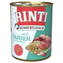 Sparpaket RINTI Kennerfleisch 24 X 800g 37 Sparpaket RINTI Kennerfleisch 24 X 800g -Günstiges Futter Leine Geschäft 98719 pla bilder rinti kennerfleisch pansen 800g hs 01 2