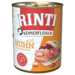 Sparpaket RINTI Kennerfleisch 12 X 800 G -Günstiges Futter Leine Geschäft 98720 pla bilder rinti kennerfleisch huhn 800g hs 01 9 1