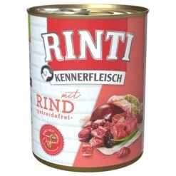 Sparpaket RINTI Kennerfleisch 24 X 800g 33 Sparpaket RINTI Kennerfleisch 24 X 800g -Günstiges Futter Leine Geschäft 98830 pla bilder rinti kennerfleisch rind 800g hs 01 0