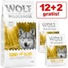 12 + 2 Kg Gratis! 14 Kg Wolf Of Wilderness Trockenfutter -Günstiges Futter Leine Geschäft dry 12 2 3