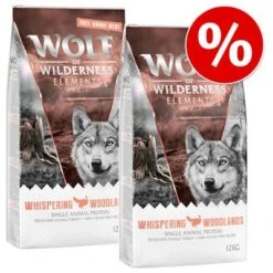 2 X 12 Kg Wolf Of Wilderness Trockenfutter (Monoprotein) Mit Freiland-Fleisch