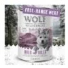 Wolf Of Wilderness Junior 6 X 400 G - "Freiland-Fleisch" Duo-Protein -Günstiges Futter Leine Geschäft free junior back 6