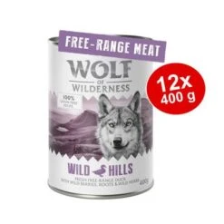Sparpaket 12 X 400 G Wolf Of Wilderness "Freiland-Fleisch"