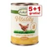 5 + 1 GRATIS! 6 X 400 G Lukullus Vitality -Günstiges Futter Leine Geschäft gratisvitality wet 6