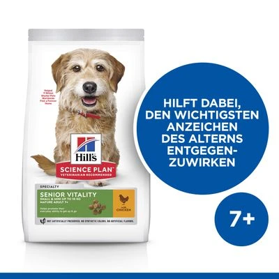 Hill's Science Plan Mature Adult Senior Vitality 7+ Small & Mini Mit Huhn – Bild 2
