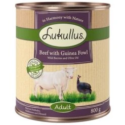 10 € Rabatt Sichern! Sparpaket Lukullus Naturkost 24 X 800gneu -Günstiges Futter Leine Geschäft lk 800g apf adult beef guineafowl 1000x1000 9