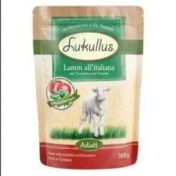 10 + 2 GRATIS! 12 X 300 G Lukullus Naturkost Frischebeutel -Günstiges Futter Leine Geschäft lukullus adult mediterran lamm 300g 1000x1000 0 1