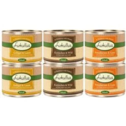 Probiermix Lukullus Naturkost Adult -Günstiges Futter Leine Geschäft lukullus gemischtes paket 6 x 200 g 2