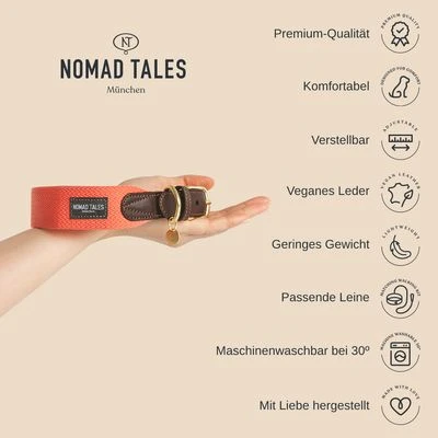 Nomad Tales Bloom Halsband, Coral 5 Nomad Tales Bloom Halsband, Coral – Bild 3