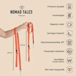 Nomad Tales Bloom Leine, Coral -Günstiges Futter Leine Geschäft nomad tales bloom leine usps 6 3