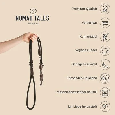 Nomad Tales Spirit Leine, Tangerine 5 Nomad Tales Spirit Leine, Tangerine – Bild 3