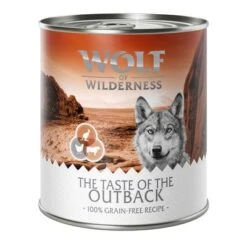 Sparpaket Wolf Of Wilderness "The Taste Of" 24 X 800 G -Günstiges Futter Leine Geschäft outback 800g 1000x1000 3