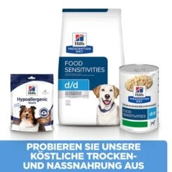 Hill's Prescription Diet D/d Food Sensitivities Mit Ente & Reis -Günstiges Futter Leine Geschäft pd dd dog bk28325m bk31035 cross sell de 8