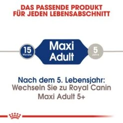 Royal Canin Maxi Adult 15 Royal Canin Maxi Adult -Günstiges Futter Leine Geschäft rc shn adultmaxibeef cv eretailkit 1 de de 1
