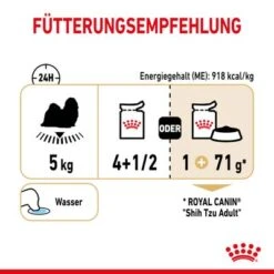 Royal Canin Shih Tzu Adult Mousse -Günstiges Futter Leine Geschäft rc spt wet shihtzuad cv 5 de de 9
