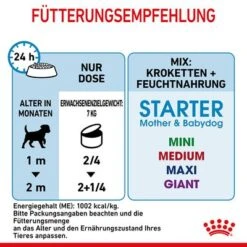Royal Canin Starter Mother & Babydog Ultra Soft Mousse 20 Royal Canin Starter Mother & Babydog Ultra Soft Mousse -Günstiges Futter Leine Geschäft rc spt wet startermousse can cv 7 de de 9