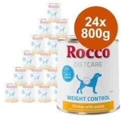 Rocco Diet Care Weight Control Huhn Mit Kartoffel 800 Gneu -Günstiges Futter Leine Geschäft rocco nf dietcare 800g weight control chicken 24x 4