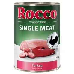 Sparpaket Rocco Single Meat 24 X 400 G 12 Sparpaket Rocco Single Meat 24 X 400 G -Günstiges Futter Leine Geschäft rocco nf singlemeat 400g turkey 1000x1000 7 1
