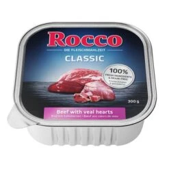 Rocco Classic Schale 9 X 300 G -Günstiges Futter Leine Geschäft rocco schalen classic kalbsherzen side 1000x1000 2