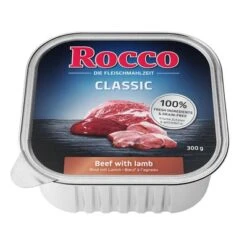 Rocco Classic Schale 9 X 300 G -Günstiges Futter Leine Geschäft rocco schalen classic lamm side 1000x1000 7