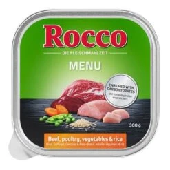 Sparpaket Rocco Menü 27 X 300 G 14 Sparpaket Rocco Menü 27 X 300 G -Günstiges Futter Leine Geschäft rocco schalen menue gefluegel 1000x1000 1 1