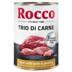 Rocco Classic Trio Di Carne - 24 X 400 G -Günstiges Futter Leine Geschäft rocco triodicarne beeflambpoultryl 400g 1000x1000 7