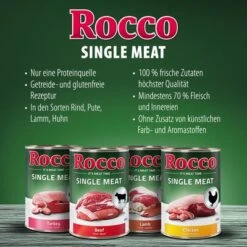 Rocco Single Meat 6 X 400 Gneu -Günstiges Futter Leine Geschäft rocco wet benefits singlemeat 1000x1000 de 1