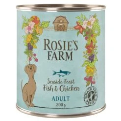 Sparpaket Rosie's Farm Adult 24 X 800 G -Günstiges Futter Leine Geschäft rosie sfarm adult fishchicken 800g 1000x1000 2