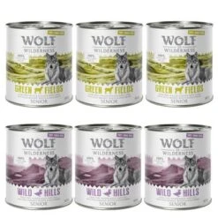 Sparpaket 12 X 800 G Wolf Of Wilderness SENIOR "Freiland-Fleisch" 20 Sparpaket 12 X 800 G Wolf Of Wilderness SENIOR "Freiland-Fleisch" -Günstiges Futter Leine Geschäft sr mix 800 g 1000x1000 ohne st rer 2